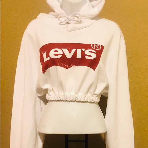 cropped hoodie with elastic waist